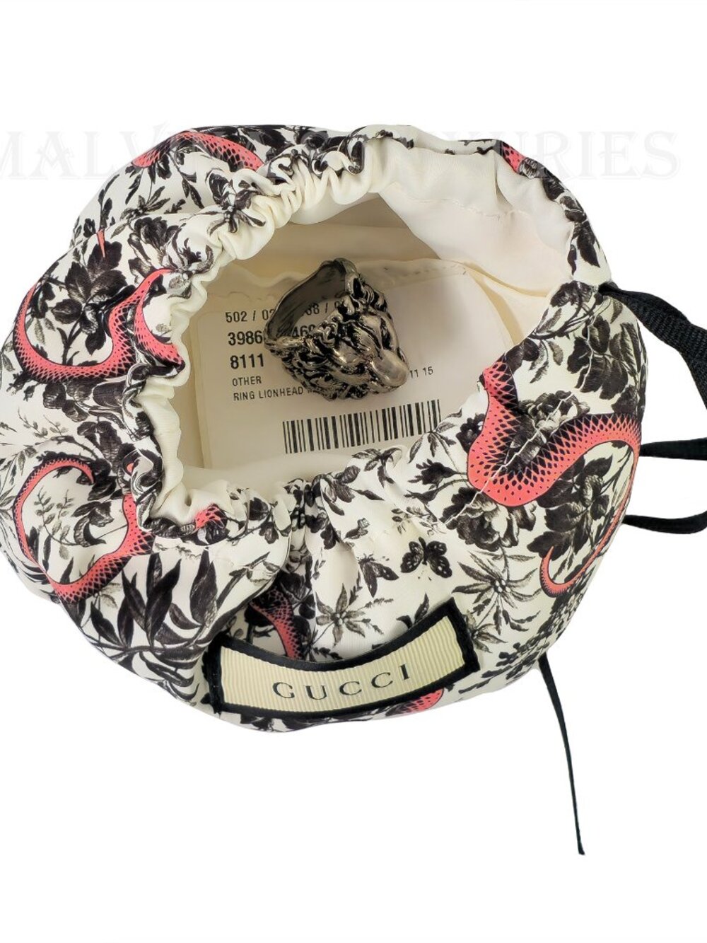 GUCCI RING LION HEAD AGED FINISH METAL BAND UNISEX sz 15 US 7 1/4 - Picture 14 of 17